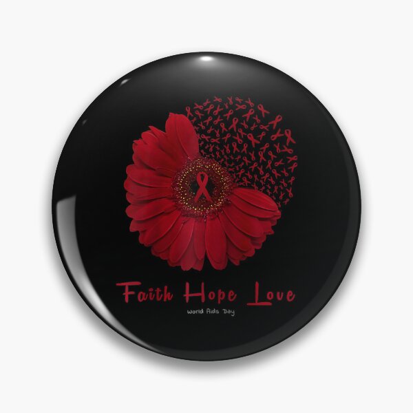 Item preview, Faith Hope Love World Aids Day Awareness Flower Red Ribbon Raglan Baseball Tee designed and sold by EagmianPheolea.