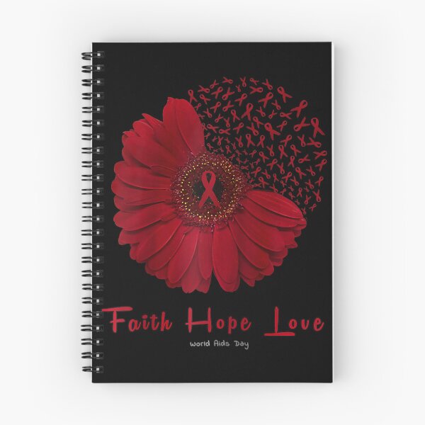 Item preview, Faith Hope Love World Aids Day Awareness Flower Red Ribbon Raglan Baseball Tee designed and sold by EagmianPheolea.