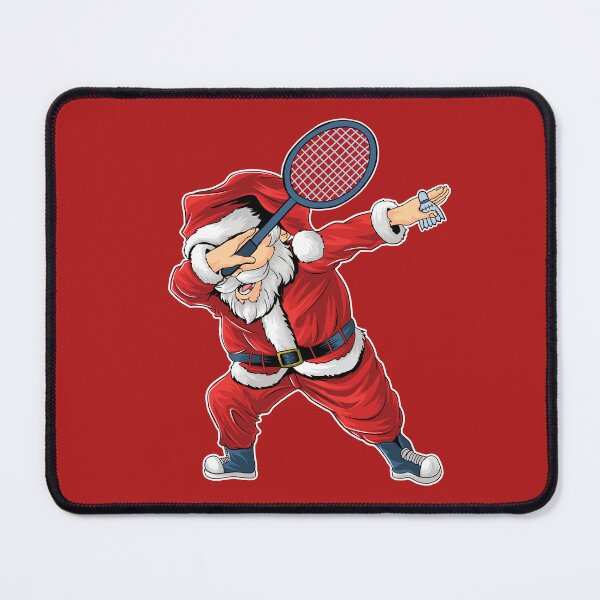 Item preview, Badminton Christmas Dabbing Santa Claus with Shuttlecock designed and sold by grinta2021.