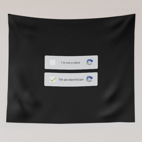 Item preview, i'm not a robot i'm an electrician / Electricity  designed and sold by Tee Hub.