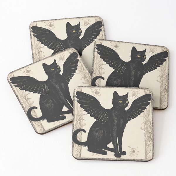 Item preview, Giles Black Cat Wings designed and sold by BlackCatGeneral.