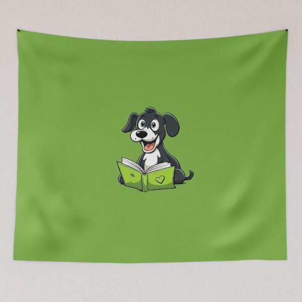 Item preview, Whimsical Harmony: Dog and Books designed and sold by Paul-05.