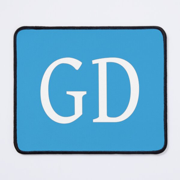 Item preview, GD Initials Monogram Elegant White Letters designed and sold by Jeallan Designs.