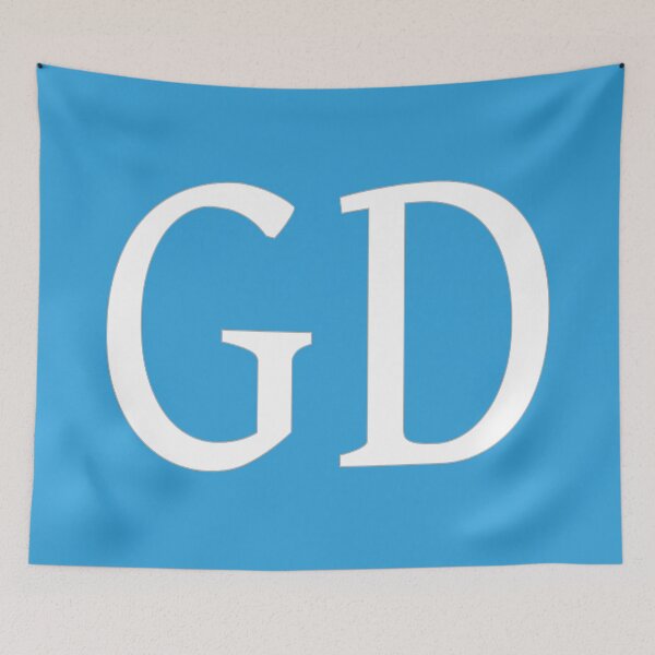 Item preview, GD Initials Monogram Elegant White Letters designed and sold by Jeallan Designs.