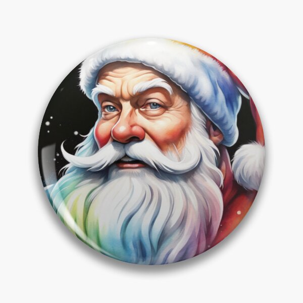 Item preview, Santa Claus in rainbow colors designed and sold by aipaint.