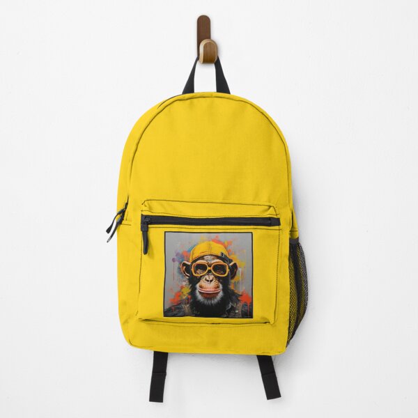 Item preview, Colorful Chimpanzee, chimpanzee in yellow glasses, pop art designed and sold by silent-violin.