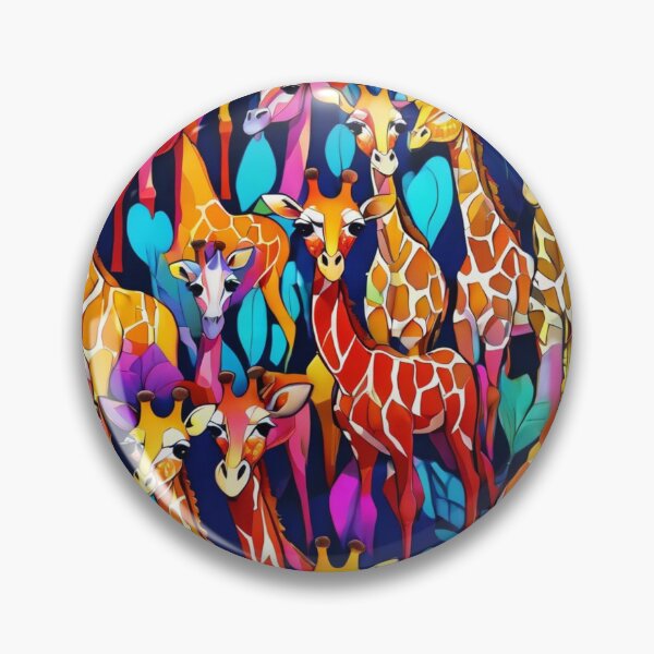 Item preview, Colorful Chibi Art Giraffes designed and sold by shutterrudder.