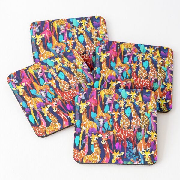 Item preview, Colorful Chibi Art Giraffes designed and sold by shutterrudder.