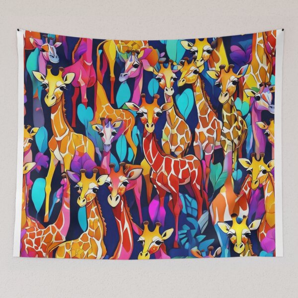 Item preview, Colorful Chibi Art Giraffes designed and sold by shutterrudder.