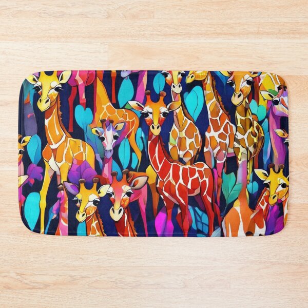 Item preview, Colorful Chibi Art Giraffes designed and sold by shutterrudder.