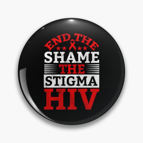 Item preview, End HIV Shame Stigma Red Ribbon Awareness World AIDS Day designed and sold by defabiosofxs.