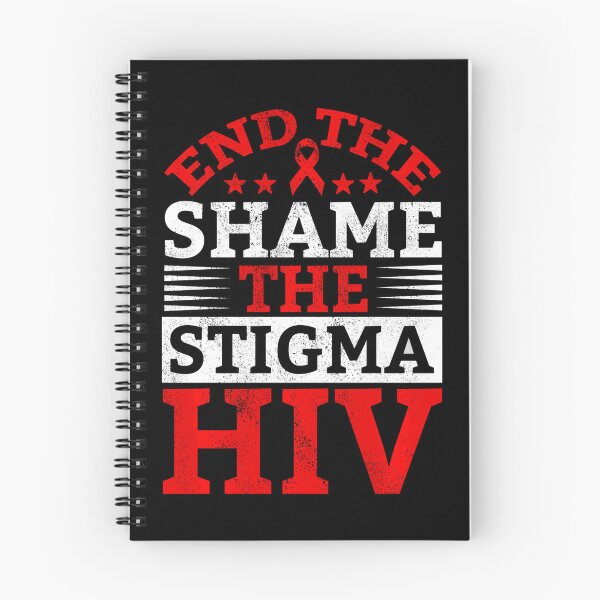 Item preview, End HIV Shame Stigma Red Ribbon Awareness World AIDS Day designed and sold by defabiosofxs.