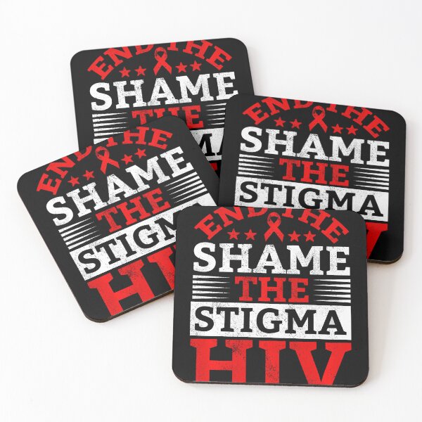 Item preview, End HIV Shame Stigma Red Ribbon Awareness World AIDS Day designed and sold by defabiosofxs.