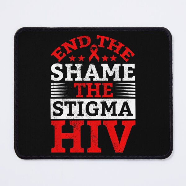 Item preview, End HIV Shame Stigma Red Ribbon Awareness World AIDS Day designed and sold by defabiosofxs.