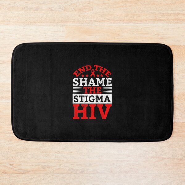 Item preview, End HIV Shame Stigma Red Ribbon Awareness World AIDS Day designed and sold by defabiosofxs.