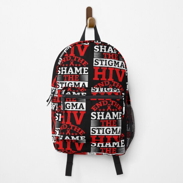 Item preview, End HIV Shame Stigma Red Ribbon Awareness World AIDS Day designed and sold by defabiosofxs.
