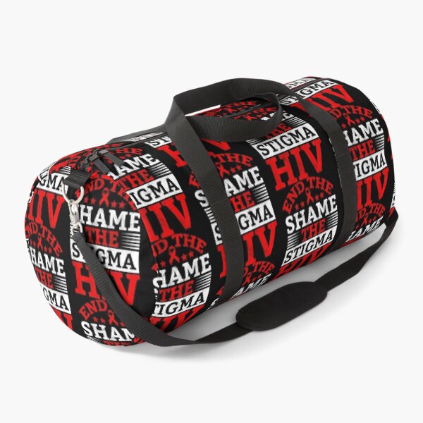Item preview, End HIV Shame Stigma Red Ribbon Awareness World AIDS Day designed and sold by defabiosofxs.