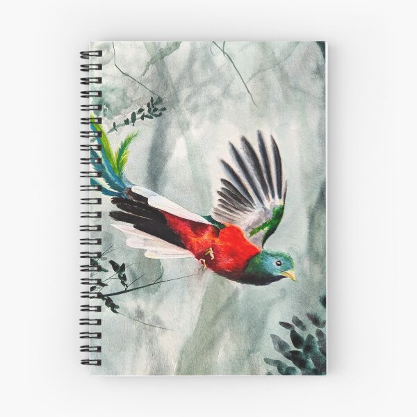 Item preview, Quetzal Flying in Misty Forest designed and sold by julyperson.