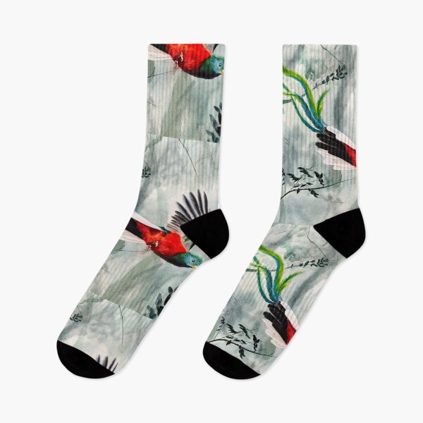 Item preview, Quetzal Flying in Misty Forest designed and sold by julyperson.