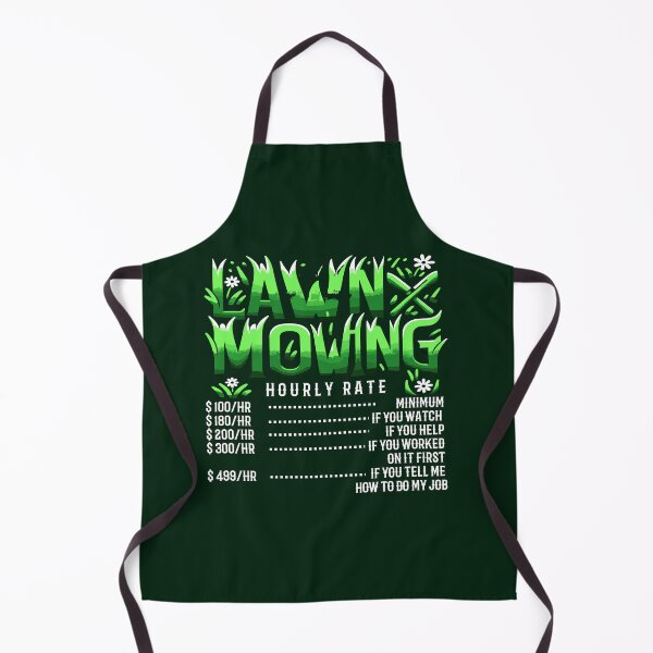 Item preview, LAWN MOWING HOURLY RATE - Witty Lawn Mower designed and sold by TeesYouWant.