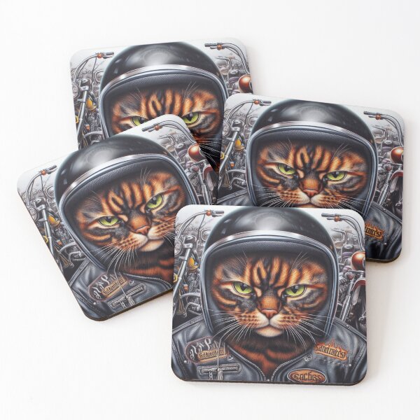 Item preview, Biker Cats : Mean Cat designed and sold by Z0Ne.