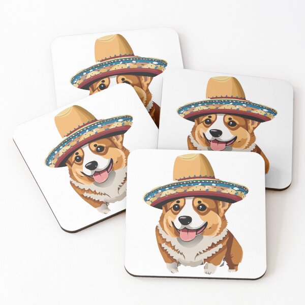 Item preview, Corgi with sombrero designed and sold by Corgi-at-night.