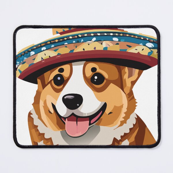 Item preview, Corgi with sombrero designed and sold by Corgi-at-night.
