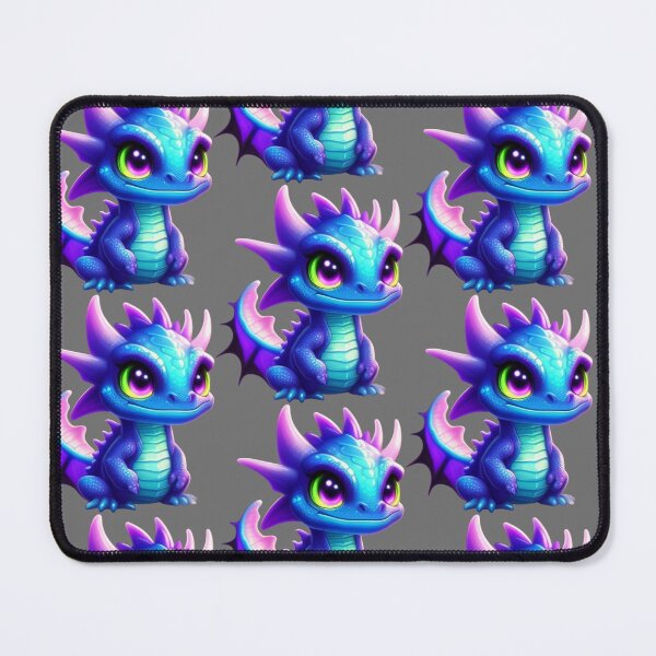 Item preview, purple green eyed dragon baby  designed and sold by Pixelplanetdesigns.