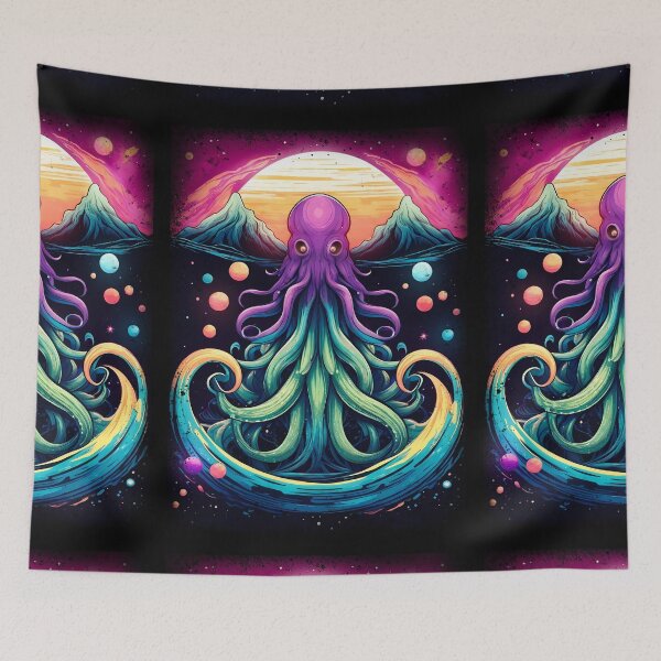 Item preview, Psychedelic Cthulhu Unleashed designed and sold by PVSKI.