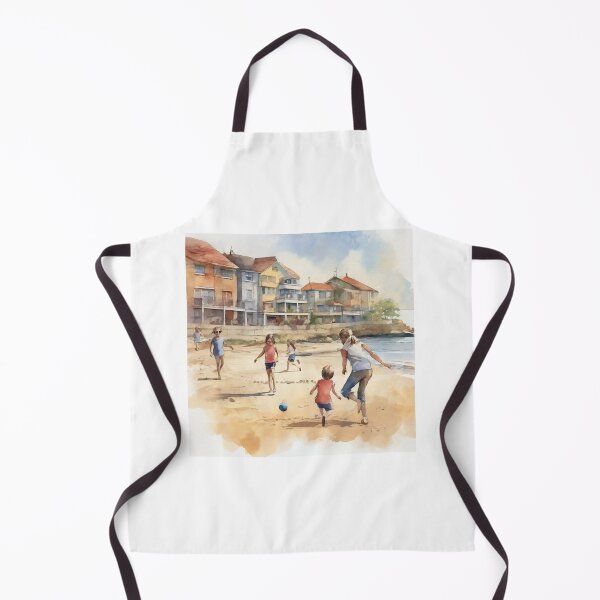Artikelvorschau, Aquarellzeichnung von Kindern, die am Strand spielen entworfen und verkauft von ailia-hikaru.