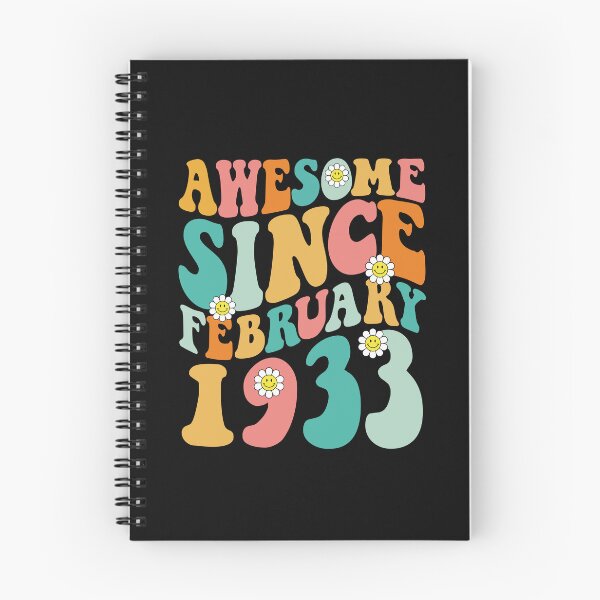 Item preview, Awesome Since February 1933 | Made In 1933 | Retro Groovy Birthday designed and sold by Christina-grich.