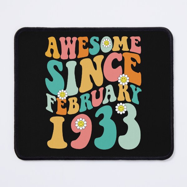 Item preview, Awesome Since February 1933 | Made In 1933 | Retro Groovy Birthday designed and sold by Christina-grich.