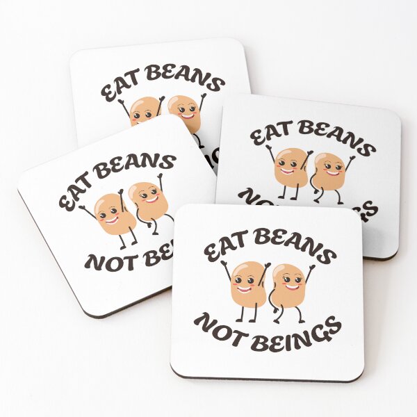 Item preview, Vegan Slogan Eat Beans Not Beings Plant-Based Lifestyle  designed and sold by The Junto Shop.