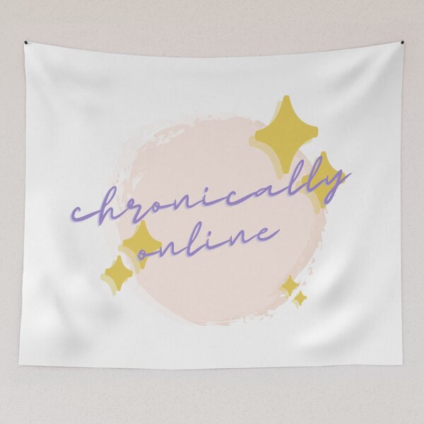 Item preview, RETRO chronically online with some sparkle designed and sold by Madie Grace.