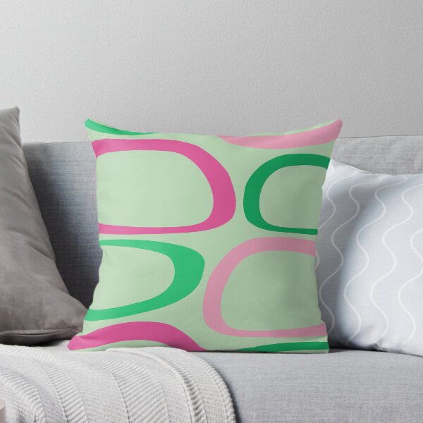 Item preview, Mid Century Modern Abstract 20 Pink, Green designed and sold by trdstudio.