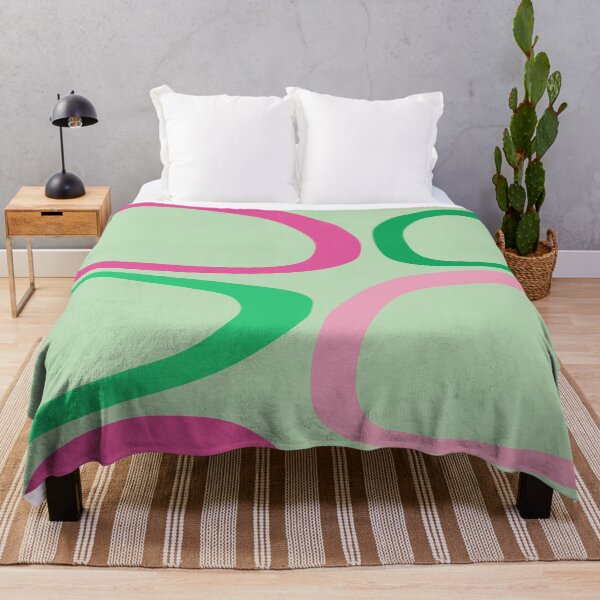 Item preview, Mid Century Modern Abstract 20 Pink, Green designed and sold by trdstudio.