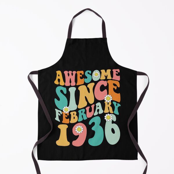 Item preview, Awesome Since February 1936 | Made In 1936 | Retro Groovy Birthday designed and sold by Christina-grich.