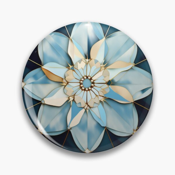 Item preview, Diva Flower Stained Glass Mosaic Pattern designed and sold by GrinGalore.