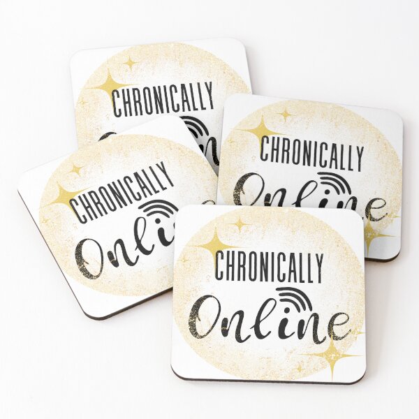 Item preview, chronically online with some sparkle designed and sold by Madie Grace.