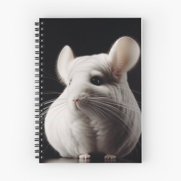 Item preview, Realistic White Mosaic Chinchilla Pawtrait designed and sold by PawtraitRealism.