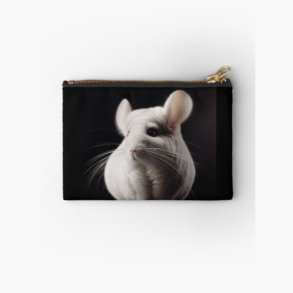 Item preview, Realistic White Mosaic Chinchilla Pawtrait designed and sold by PawtraitRealism.