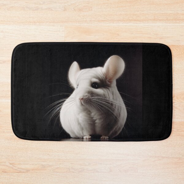 Item preview, Realistic White Mosaic Chinchilla Pawtrait designed and sold by PawtraitRealism.