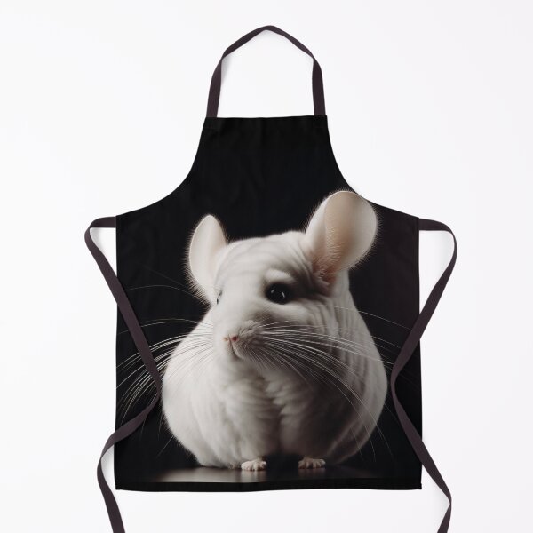Item preview, Realistic White Mosaic Chinchilla Pawtrait designed and sold by PawtraitRealism.