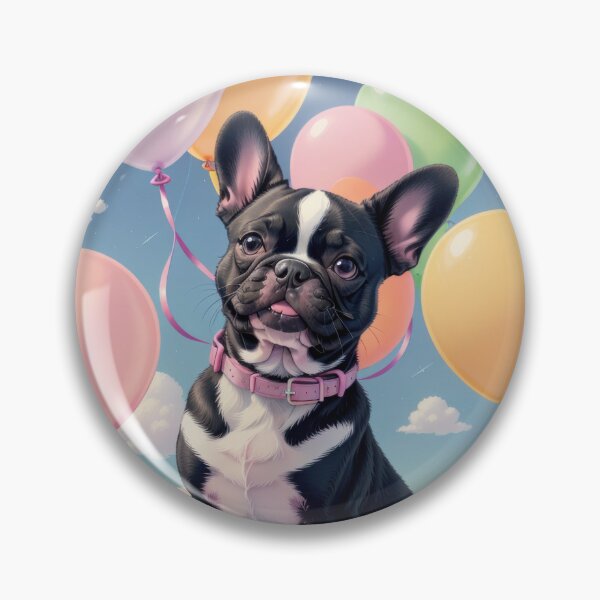 Item preview, Portrait french bulldog puppy at beautiful spring day artwork designed and sold by Tio-Tecun.