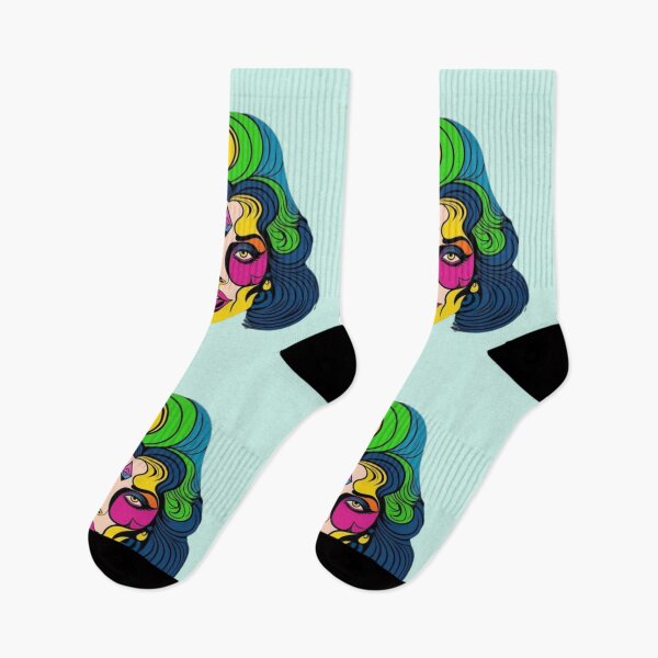 Item preview, The abstract psychedelic multicolored face of a woman with classic features designed and sold by JaroDesign2023.