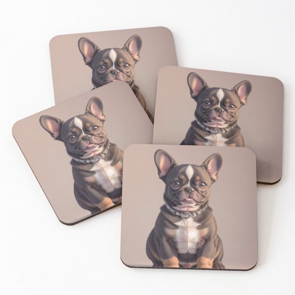 Item preview, Clean portrait of french bulldog aesthetic background designed and sold by Tio-Tecun.