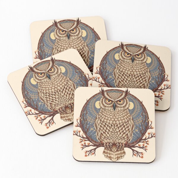 Item preview, vintage eagle owl designed and sold by Hemlawit.
