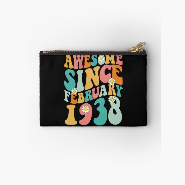 Item preview, Awesome Since February 1938 | Made In 1938 | Retro Groovy Birthday designed and sold by Christina-grich.