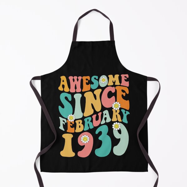 Item preview, Awesome Since February 1939 | Made In 1939 | Retro Groovy Birthday designed and sold by Christina-grich.