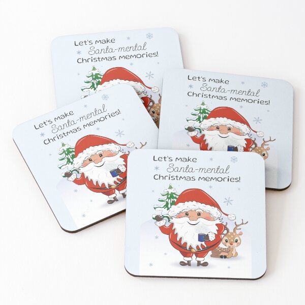 Item preview, Funny Santa - Let's make Santa-mental Christmas memories designed and sold by HajnalkArt.